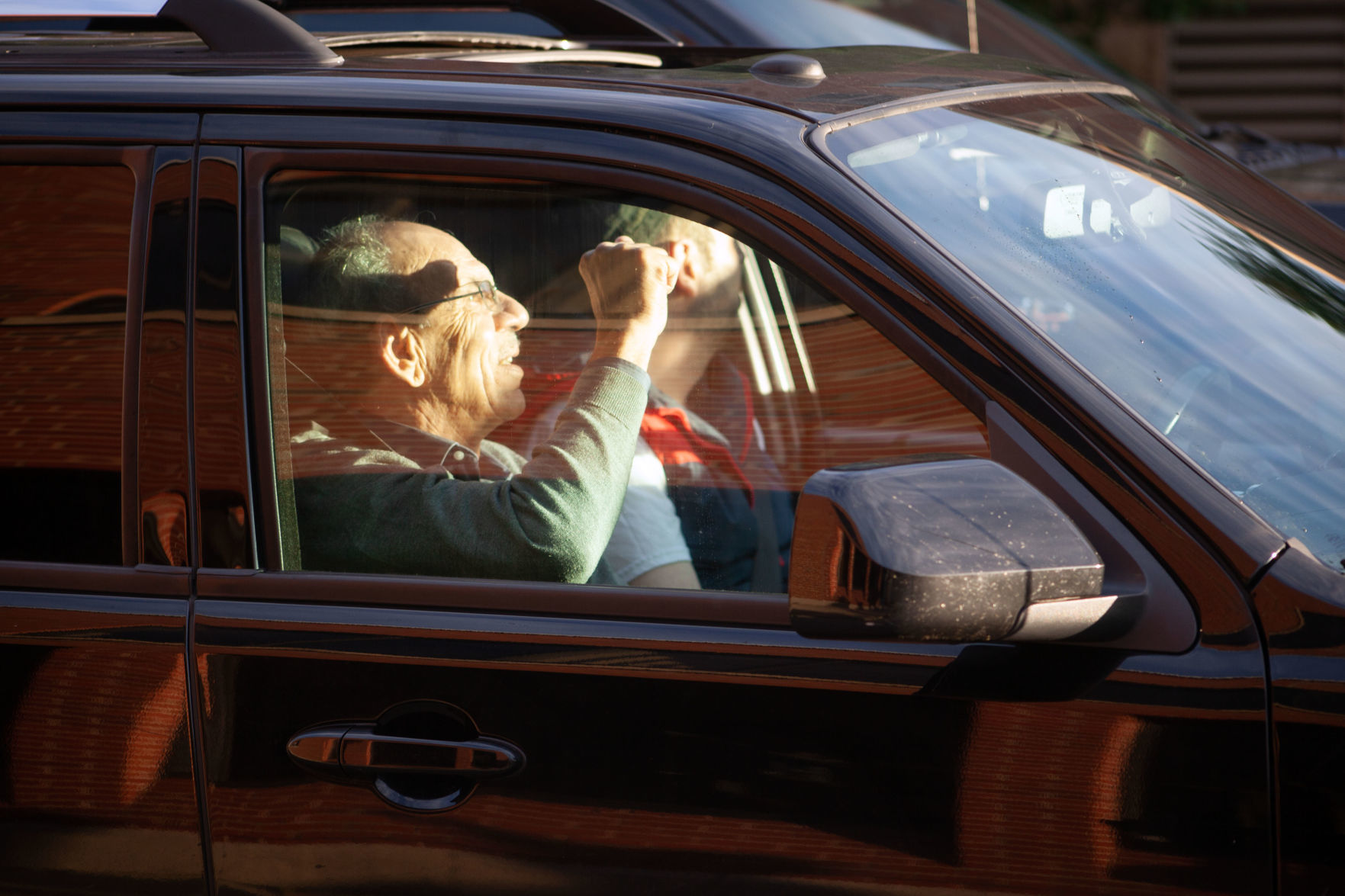 Guy in car